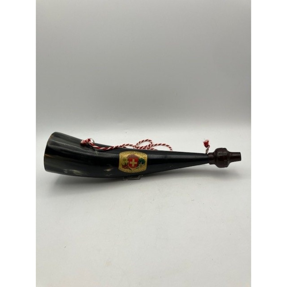 Vintage Cow Horn Made in Switzerland Works Rustic Decoration‎ 11"